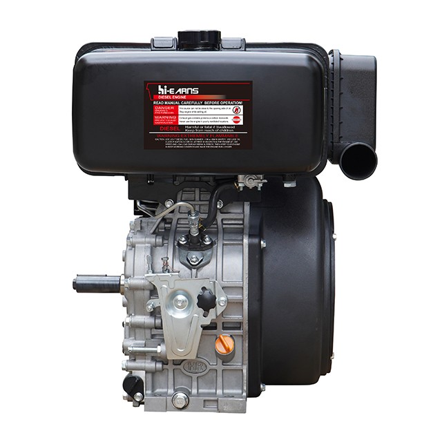Hiearns 20HP air cooled diesel engine 1105，Keyway shaft